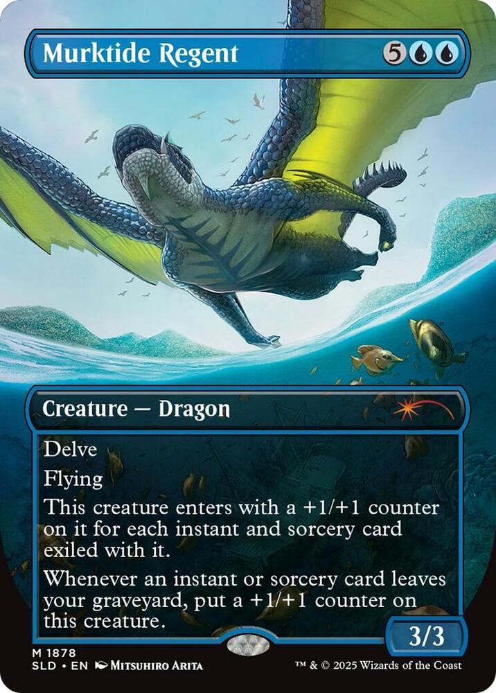 Murktide Regent 1878 card from Secret Lair Drop Series