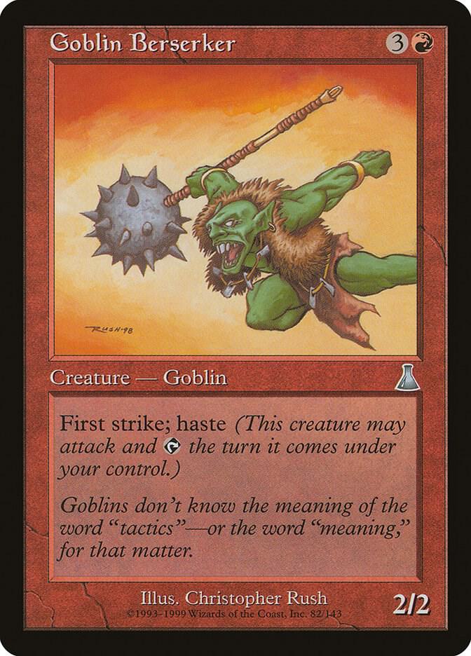 Goblin Berserker 82 card from Urza's Destiny