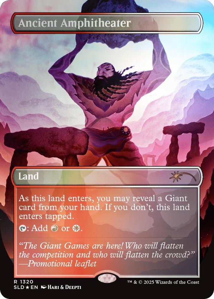 Ancient Amphitheater (Rainbow Foil) 1320 card from Secret Lair Drop Series