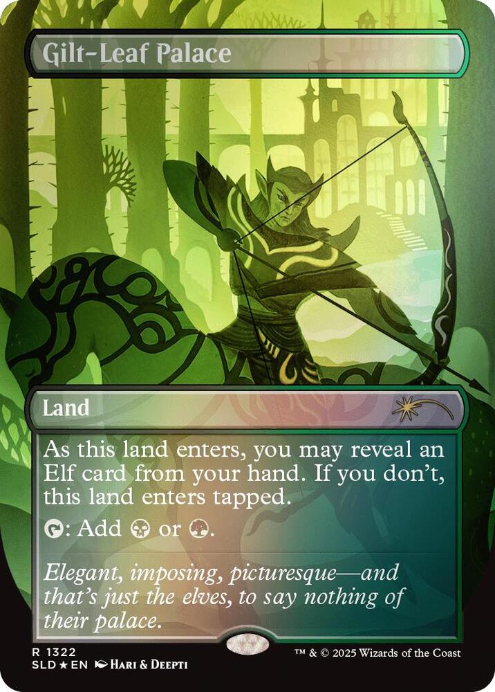 Gilt-Leaf Palace (Rainbow Foil) 1322 card from Secret Lair Drop Series
