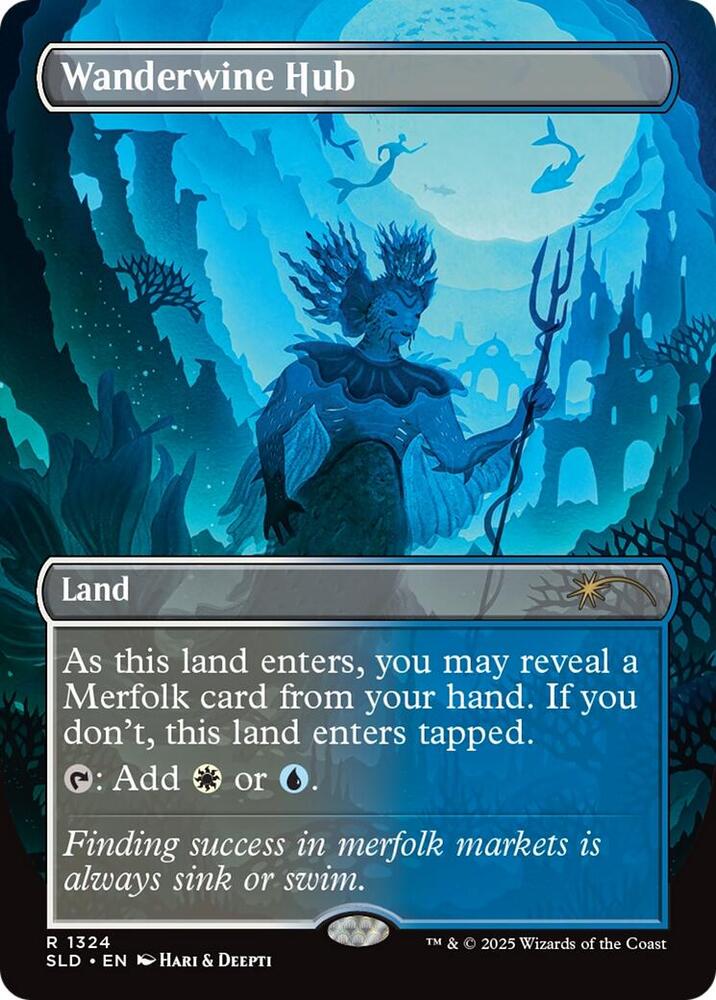 Wanderwine Hub 1324 card from Secret Lair Drop Series