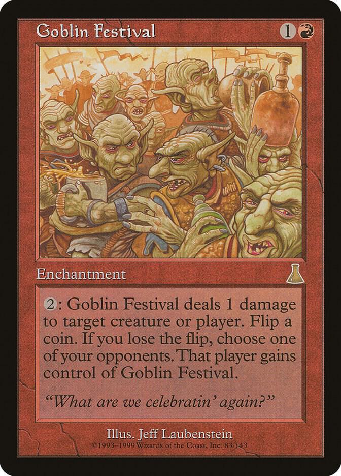Goblin Festival 83 card from Urza's Destiny