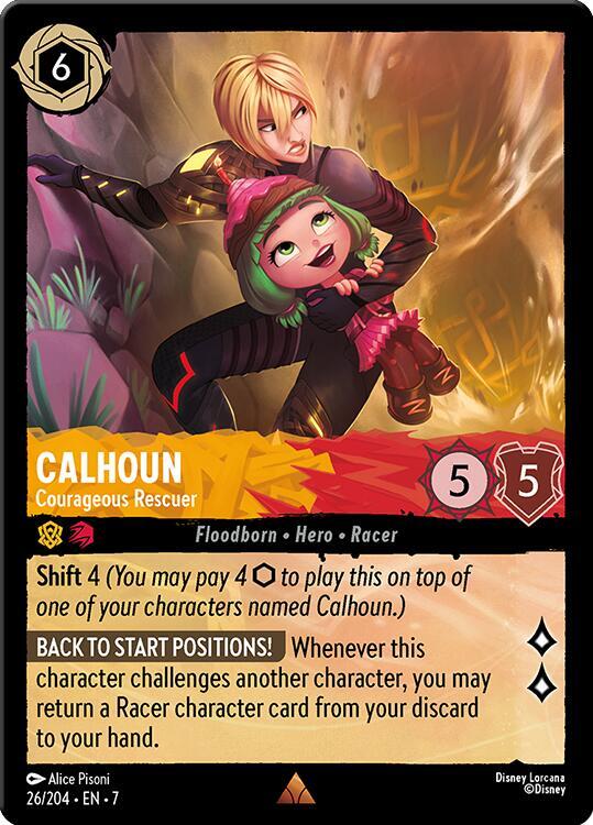 Calhoun - Courageous Rescuer 26/204 card from Archazia's Island