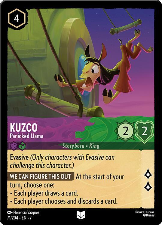 Kuzco - Panicked Llama 71/204 card from Archazia's Island