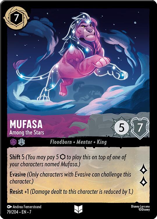 Mufasa - Among the Stars 79/204 card from Archazia's Island