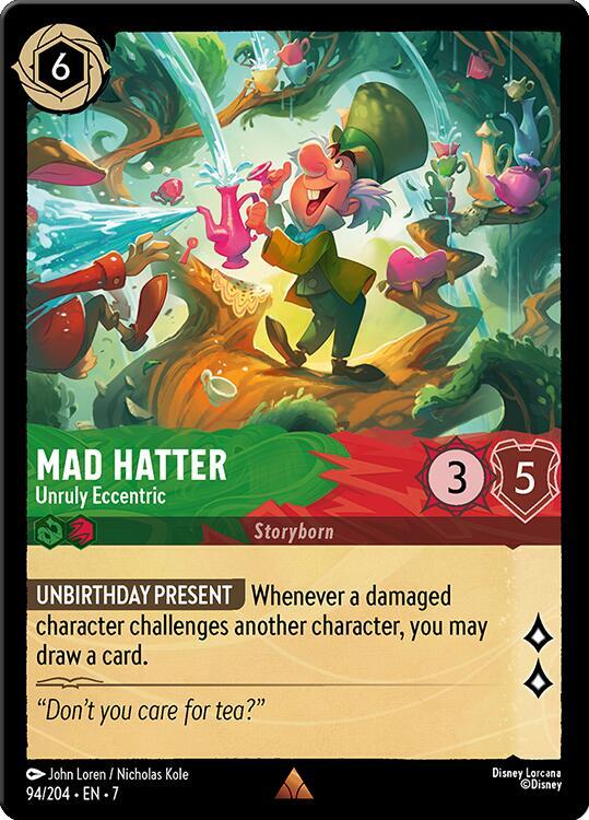 Mad Hatter - Unruly Eccentric 94/204 card from Archazia's Island