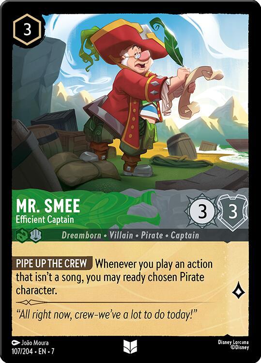 Mr. Smee - Efficient Captain 107/204 card from Archazia's Island