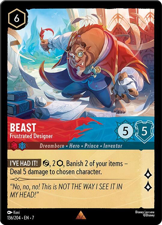 Beast - Frustrated Designer 136/204 card from Archazia's Island