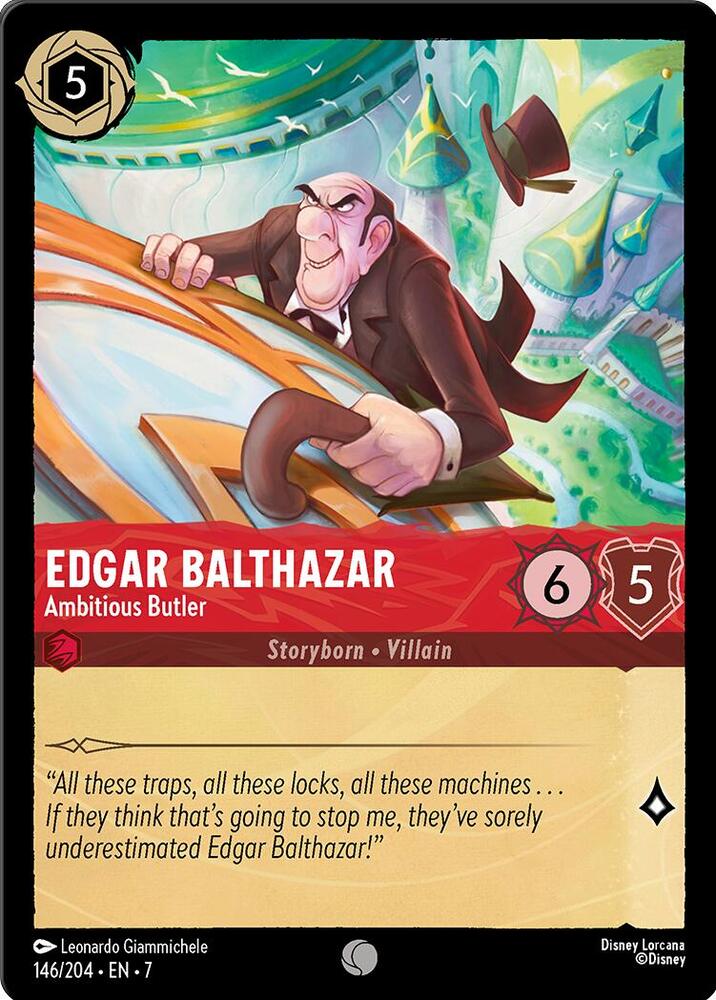 Edgar Balthazar - Ambitious Butler 146/204 card from Archazia's Island