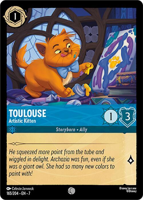Toulouse - Artistic Kitten 165/204 card from Archazia's Island