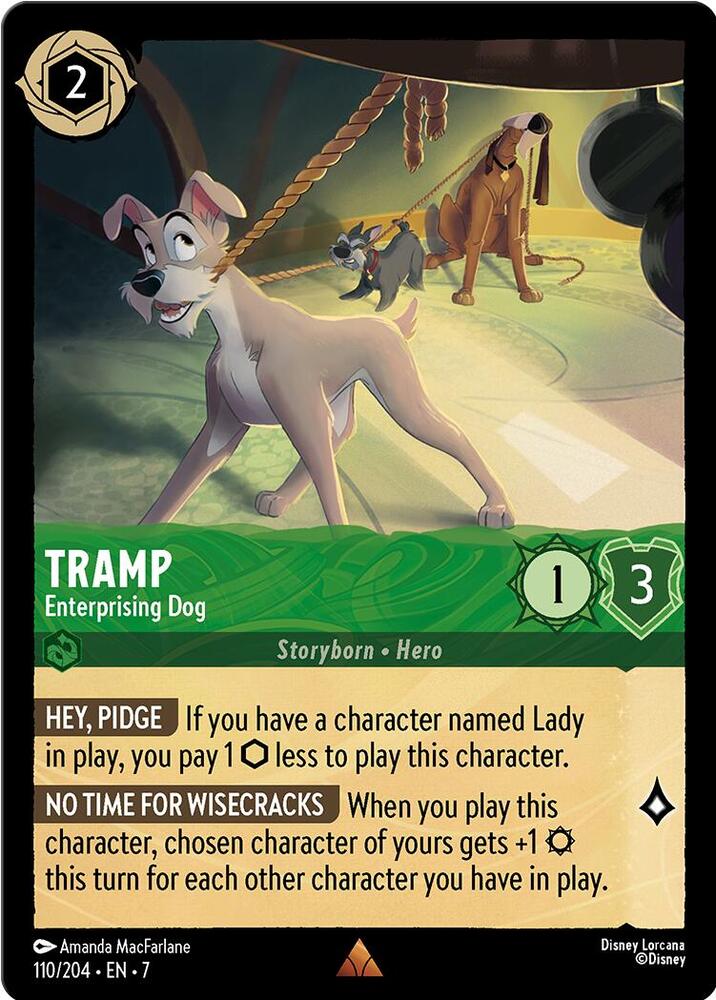 Tramp - Enterprising Dog 110/204 card from Archazia's Island