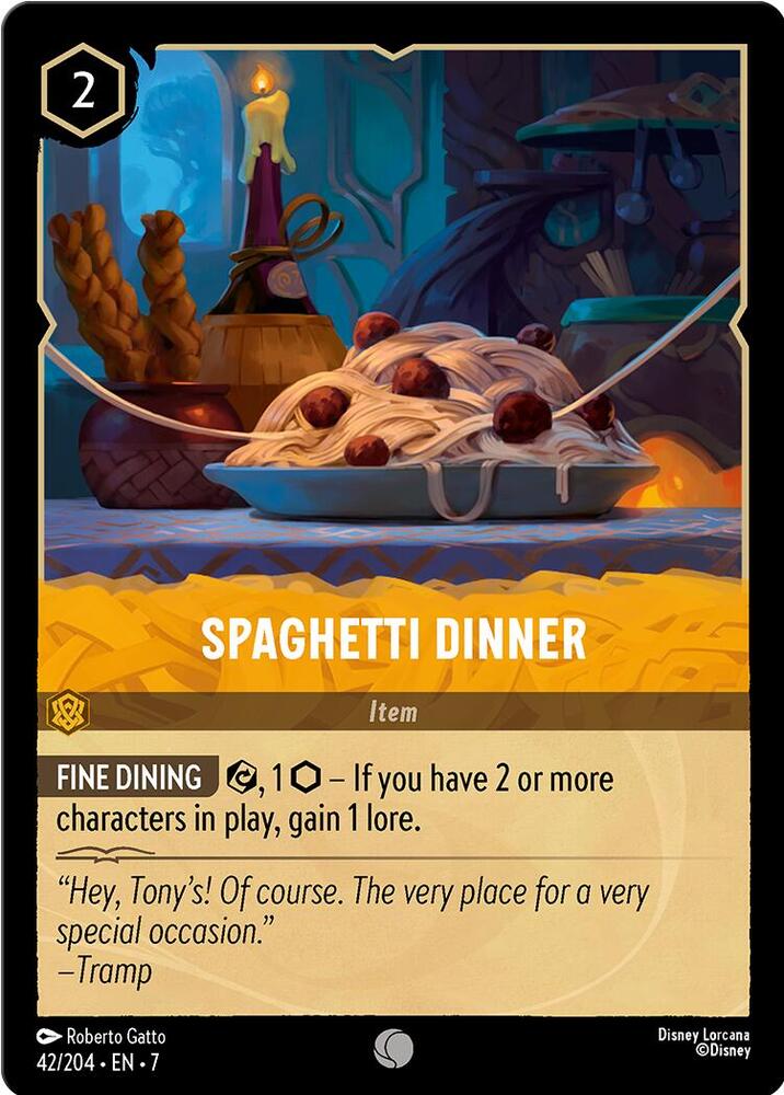 Spaghetti Dinner 42/204 card from Archazia's Island