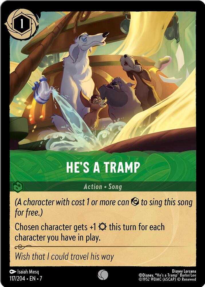 He's a Tramp 117/204 card from Archazia's Island