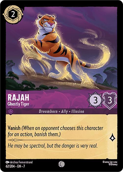 Rajah - Ghostly Tiger 62/204 card from Archazia's Island