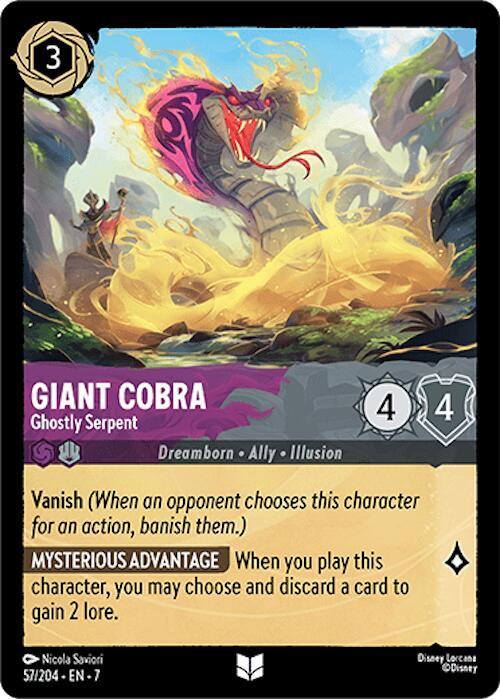 Giant Cobra - Ghostly Serpent 57/204 card from Archazia's Island