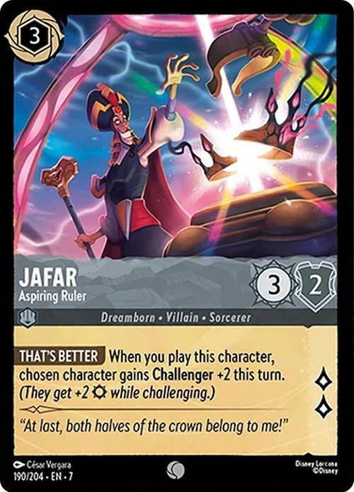 Jafar - Aspiring Ruler 190/204 card from Archazia's Island
