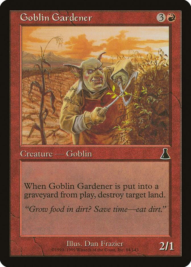 Goblin Gardener 84 card from Urza's Destiny
