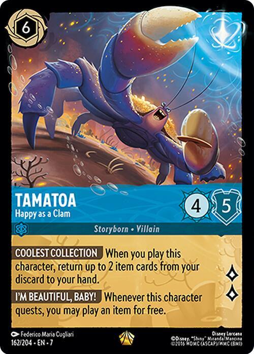 Tamatoa - Happy as a Clam 162/204 card from Archazia's Island