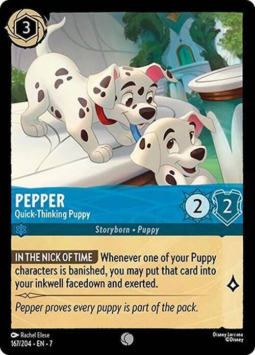 Pepper - Quick-Thinking Puppy 167/204 card from Archazia's Island