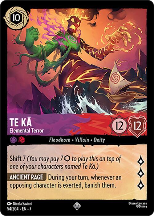 Te Ka - Elemental Terror 54/204 card from Archazia's Island