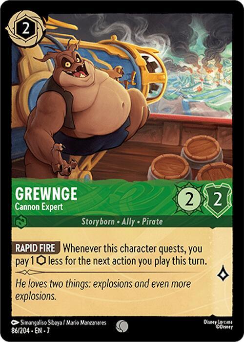 Grewnge - Cannon Expert 86/204 card from Archazia's Island