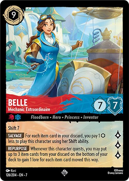 Belle - Mechanic Extraordinaire 126/204 card from Archazia's Island