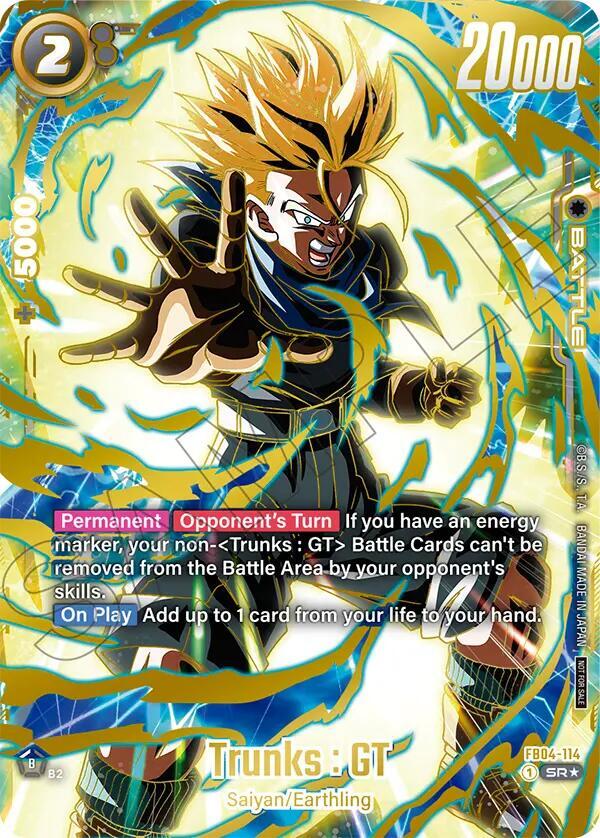 Trunks : GT FB04-114 card from Tournament and Championship Promos