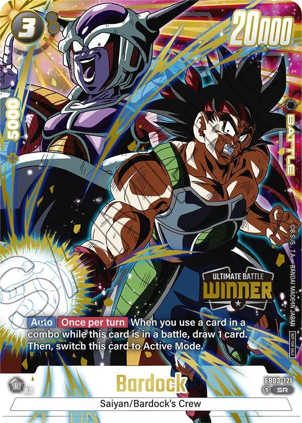 Bardock (Ultimate Battle Winner) FB03-121 card from Tournament and Championship Promos
