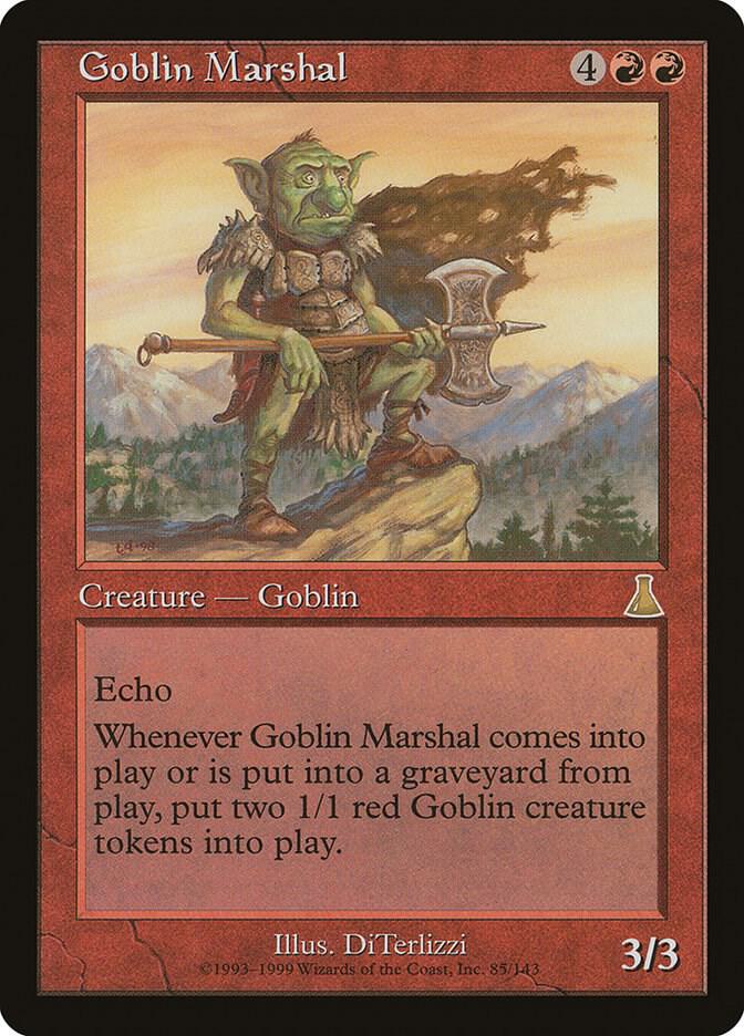Goblin Marshal 85 card from Urza's Destiny