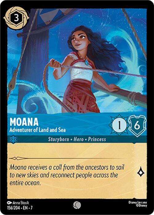 Moana - Adventurer of Land and Sea 156/204 card from Archazia's Island