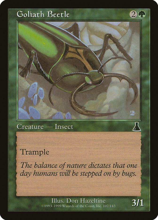 Goliath Beetle 107 card from Urza's Destiny