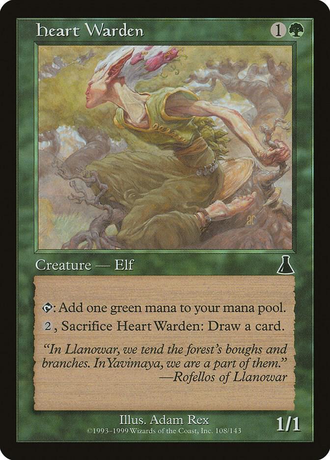 Heart Warden 108 card from Urza's Destiny