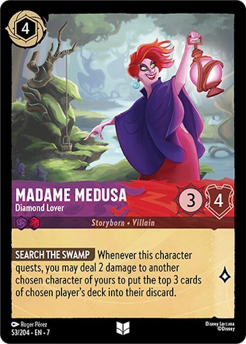Madame Medusa - Diamond Lover 53/204 card from Archazia's Island