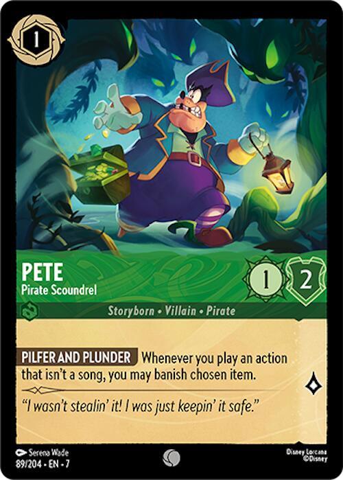 Pete - Pirate Scoundrel 89/204 card from Archazia's Island