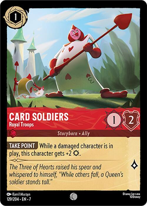 Card Soldiers - Royal Troops 129/204 card from Archazia's Island