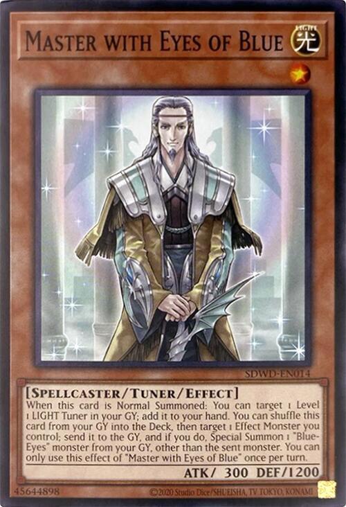 Master with Eyes of Blue (Unlimited Misprint) SDWD-EN014 card from Structure Deck: Blue-Eyes White Destiny
