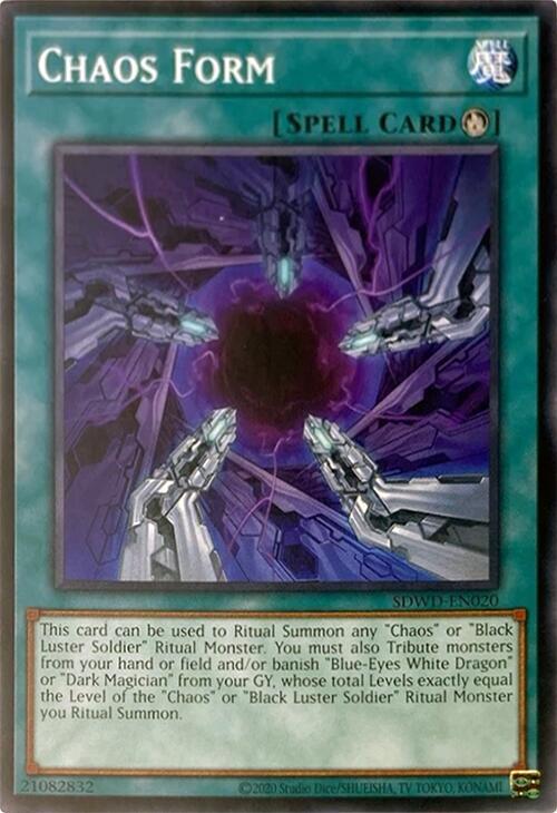Chaos Form (Unlimited Misprint) SDWD-EN020 card from Structure Deck: Blue-Eyes White Destiny