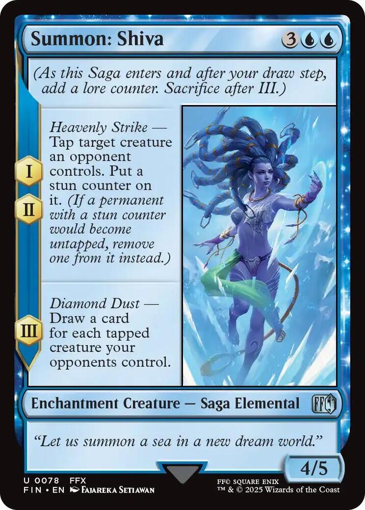 Summon: Shiva 78 card from FINAL FANTASY