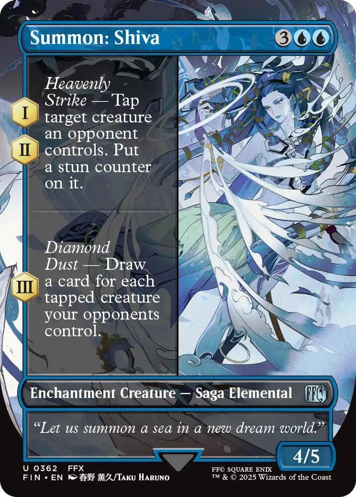 Summon: Shiva (Borderless) 362 card from FINAL FANTASY