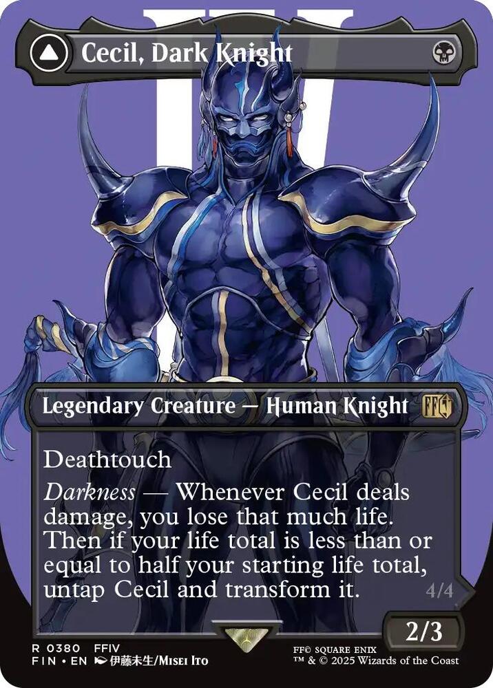 Cecil, Dark Knight (Borderless) 380 card from FINAL FANTASY