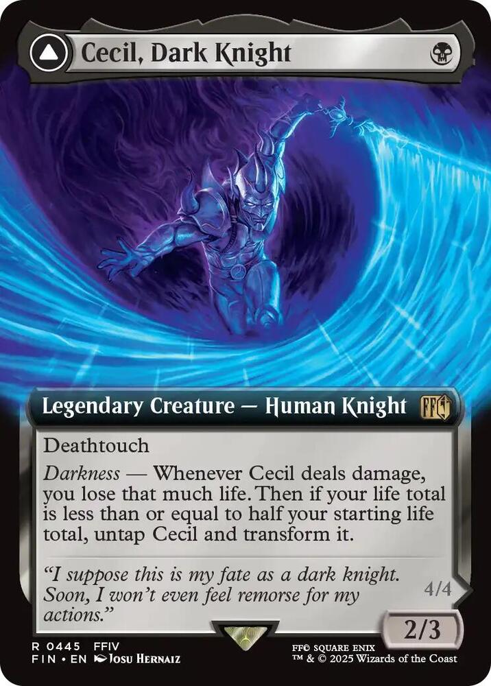 Cecil, Dark Knight (Extended Art) 445 card from FINAL FANTASY