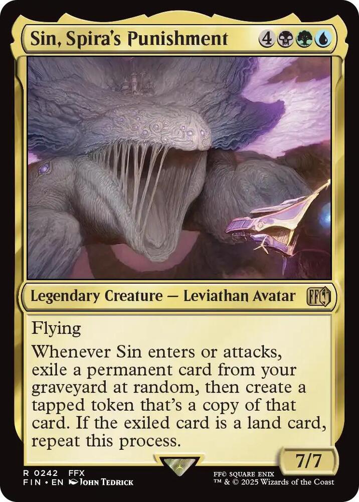 Sin, Spira's Punishment 242 card from FINAL FANTASY