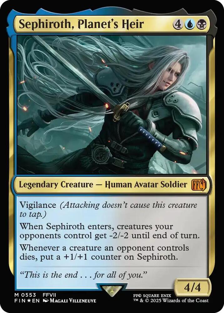 Sephiroth, Planet's Heir 553 card from FINAL FANTASY