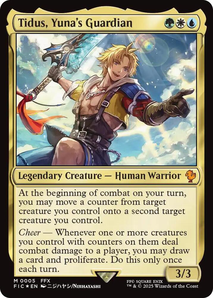 Tidus, Yuna's Guardian 5 card from Commander: FINAL FANTASY