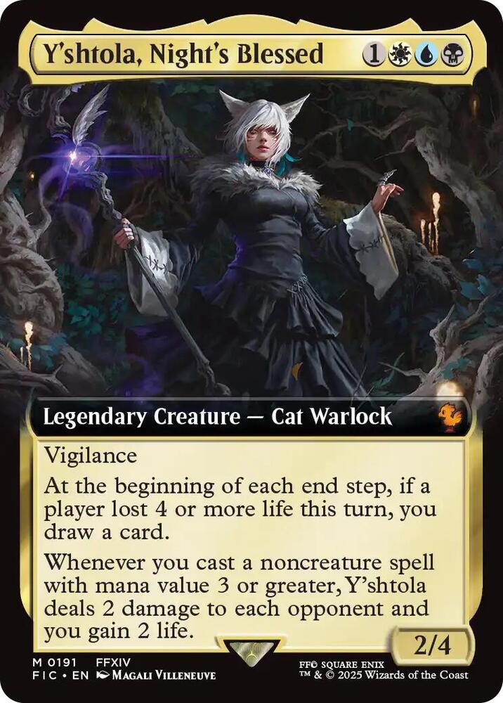 Y'shtola, Night's Blessed (Extended Art) 191 card from Commander: FINAL FANTASY