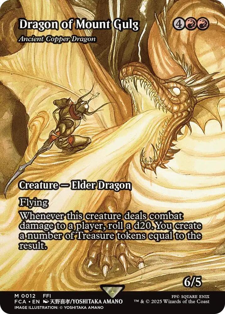 Dragon of Mount Gulg - Ancient Copper Dragon (Showcase) 12 card from FINAL FANTASY: Through the Ages