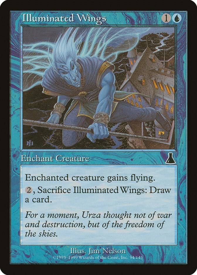 Illuminated Wings 34 card from Urza's Destiny