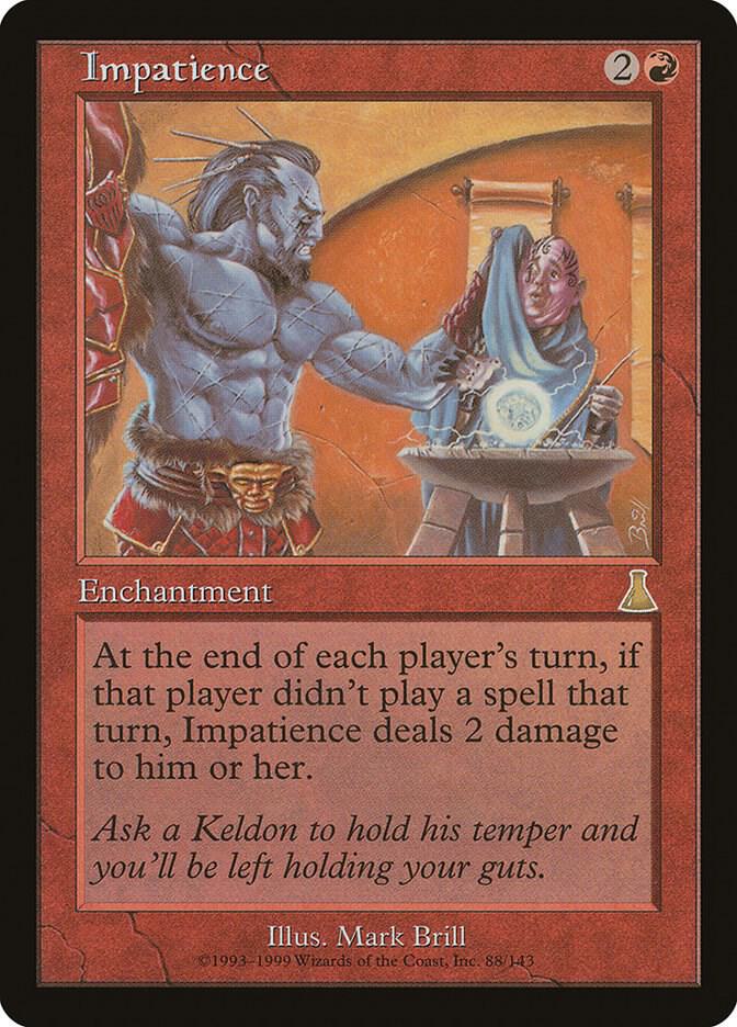Impatience 88 card from Urza's Destiny