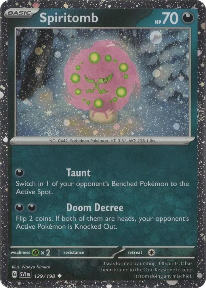 Spiritomb (Cosmo Holo) 129/198 card from Miscellaneous Cards & Products