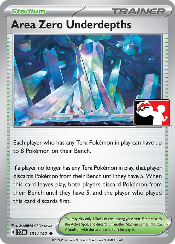 Area Zero Underdepths 131/142 card from Prize Pack Series Cards